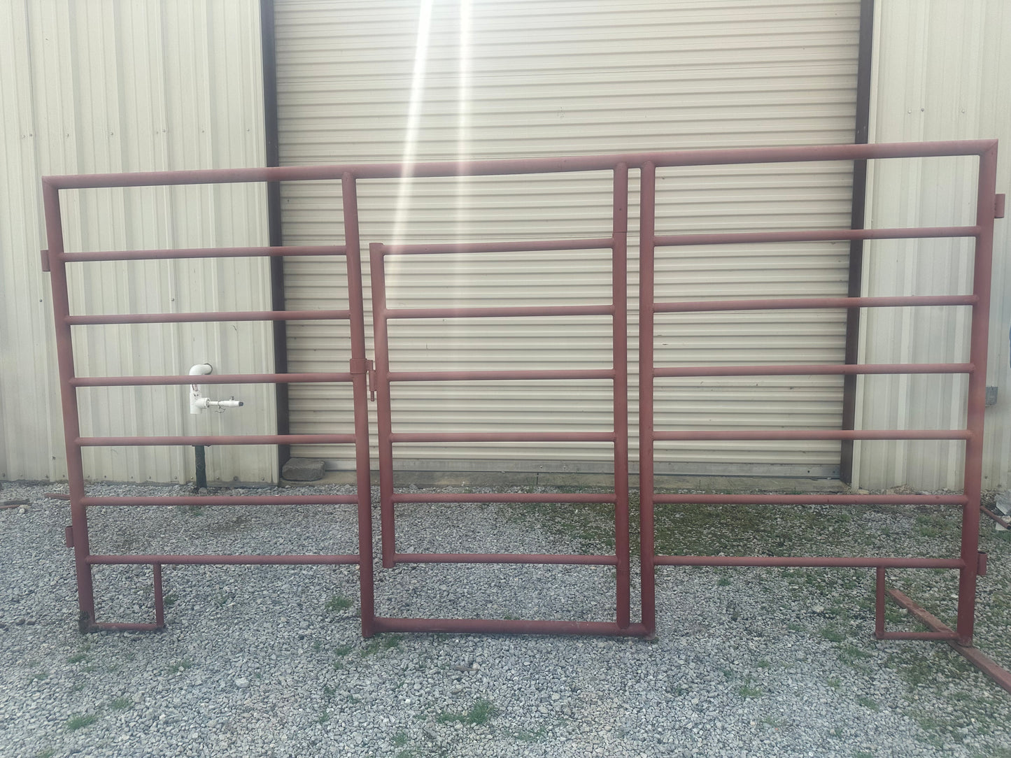 Cattle Panel with 3' Gate - 11' x 5'8" XHD Steel