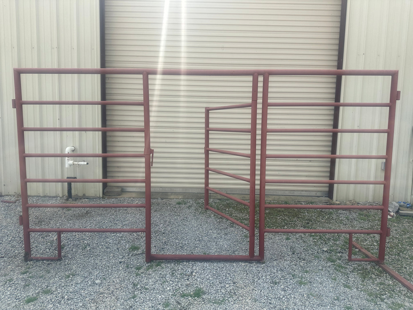 Cattle Panel with 3' Gate - 11' x 5'8" XHD Steel