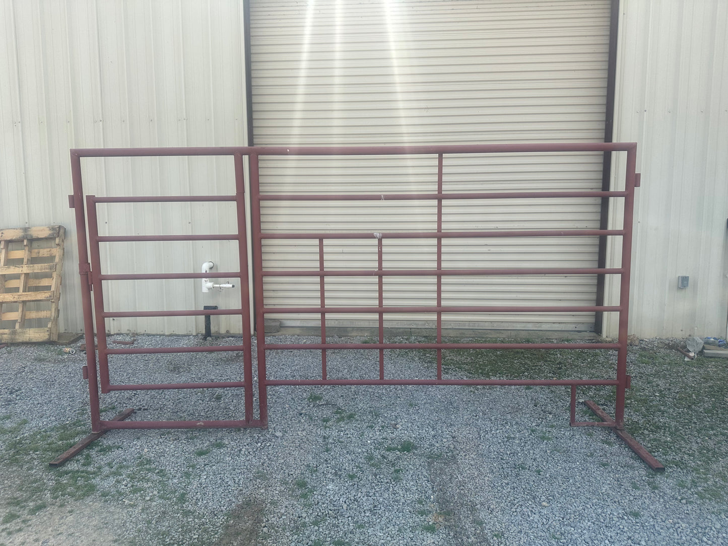 Cattle Panel with 3' Gate - 11' x 5'8" XHD Steel