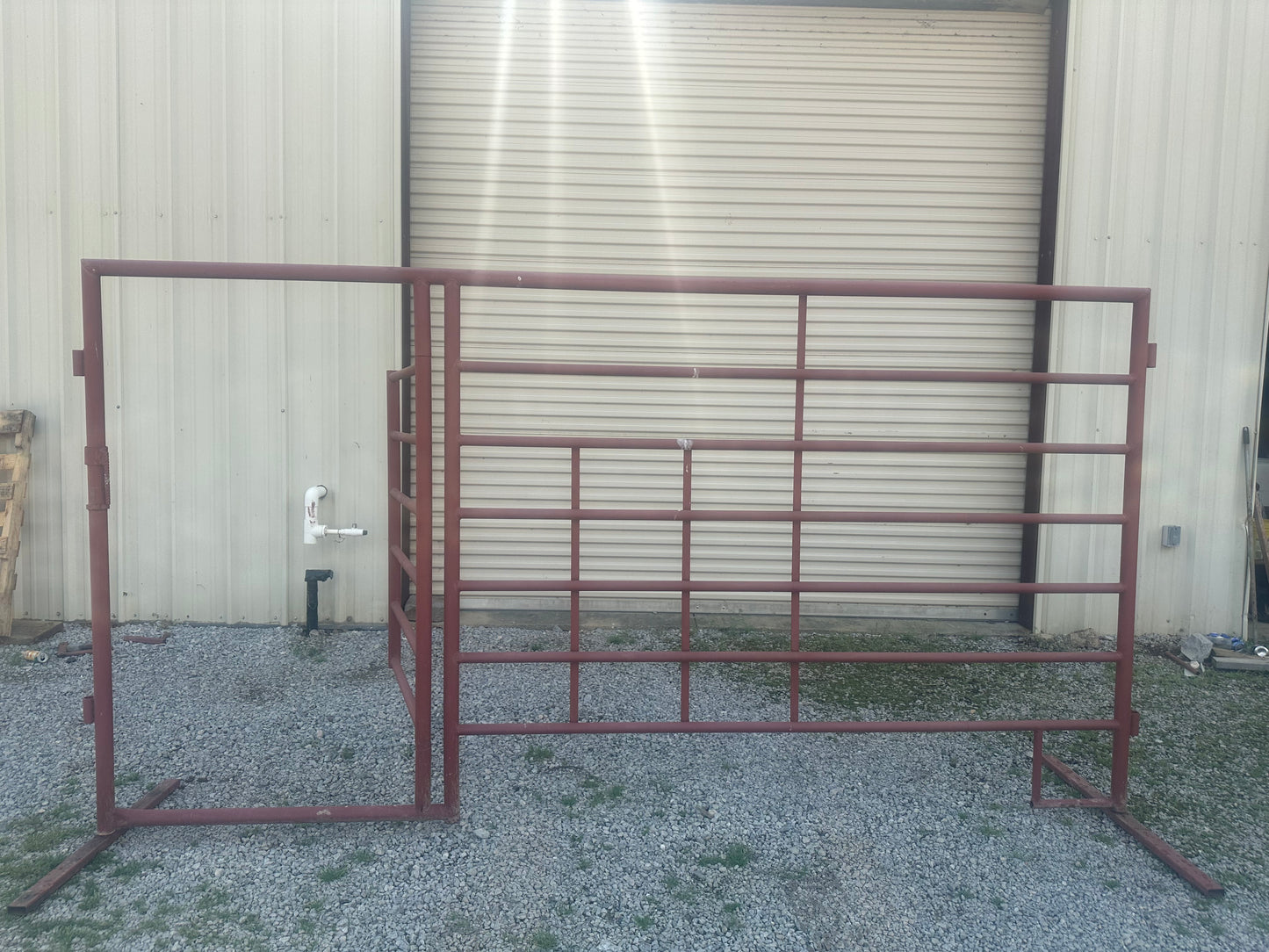 Cattle Panel with 3' Gate - 11' x 5'8" XHD Steel